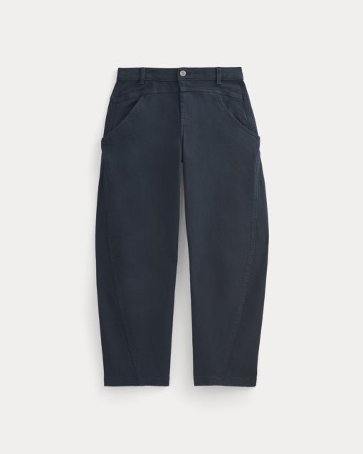 Alternative view of Double-Stitch Barrel Pant | Navy