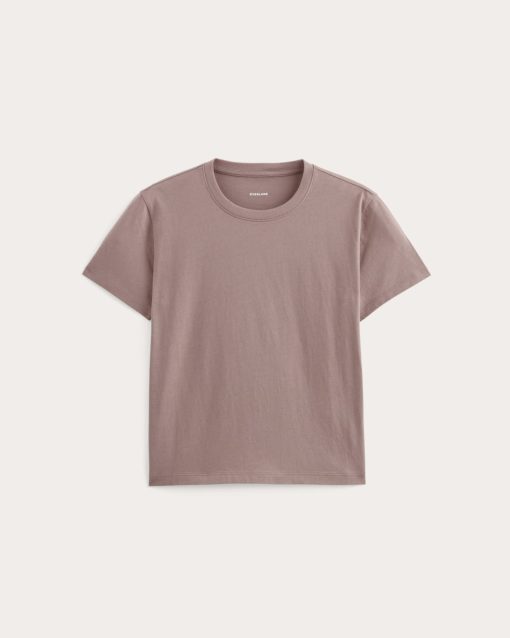 Alternative view of The Box-Cut Tee in Essential Cotton | Rose Dusk | No Pocket