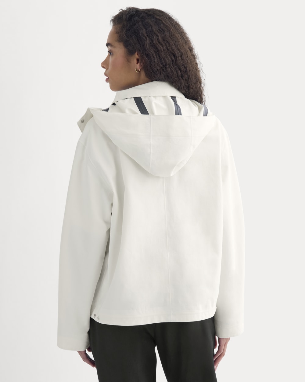 Re:Cycled Nylon Barrel Jacket | Bone - Image 5