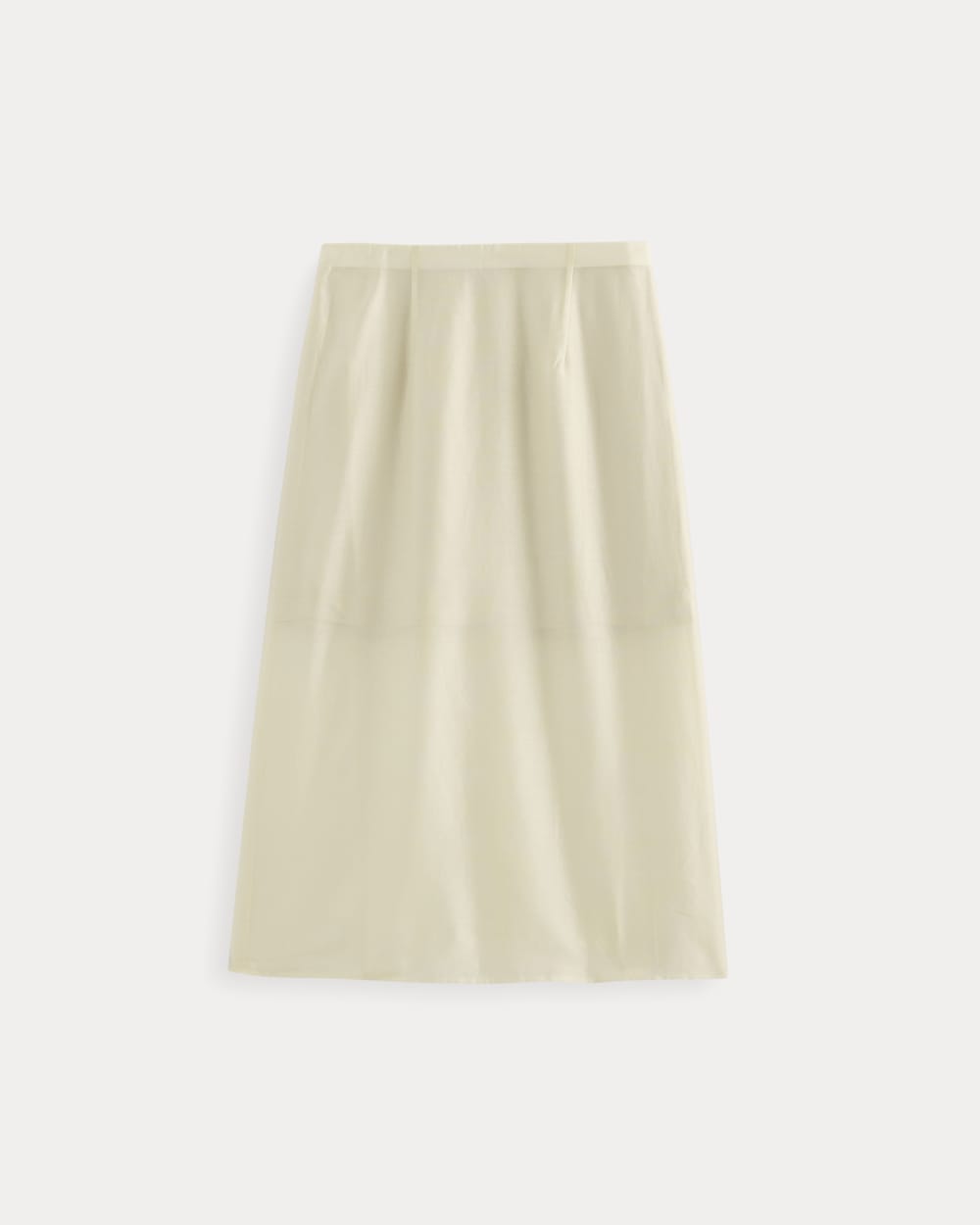 Midi Skirt in Cotton-Silk Organza | Parchment - Image 2
