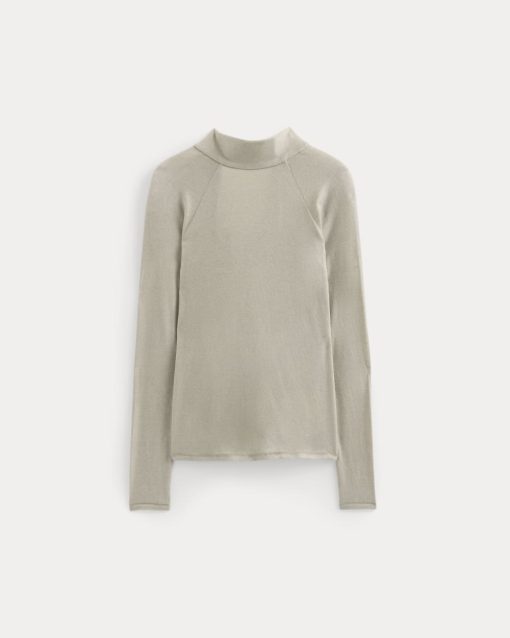 Alternative view of Tie-Neck Top in Butterluxe | Heather Wheat