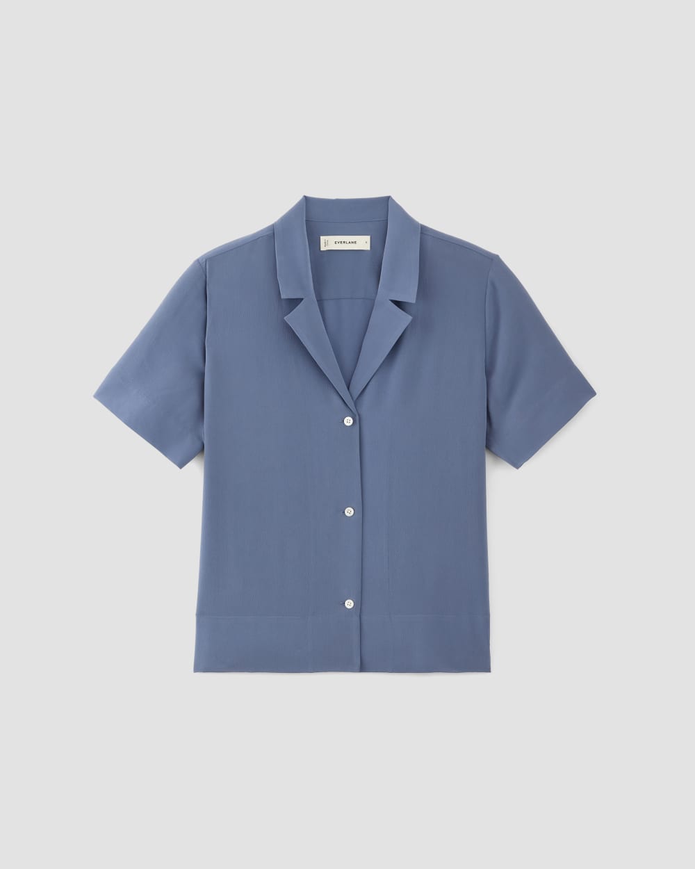 The Notch Shirt in Washable Silk | French Blue - Image 2