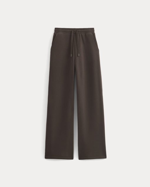 Alternative view of Luxe Fleece Wide-Leg Sweatpant | Dark Chocolate