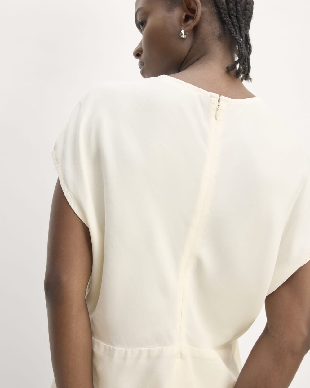 The Drape Top in Butterlite | Bone - Image 5