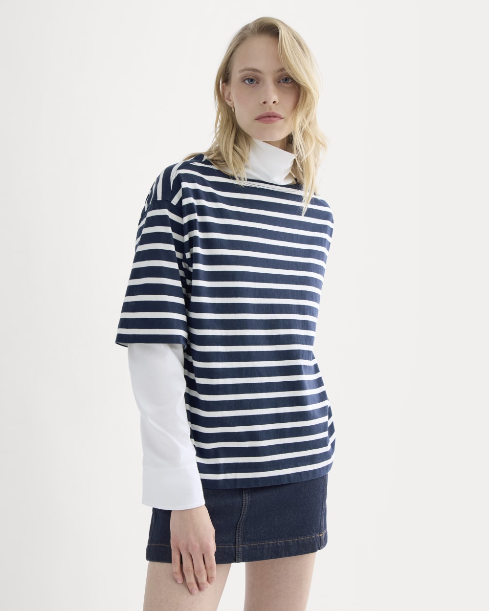 Mariner Tee | Navy / Bone