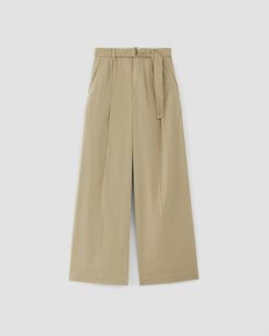 Alternative view of The Pleated Wide-Leg Chino | Trench Coat Khaki