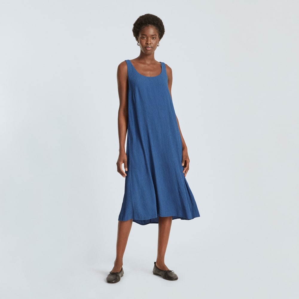 The Naia™ Ripple Tank Dress | Deep Blue - Image 2