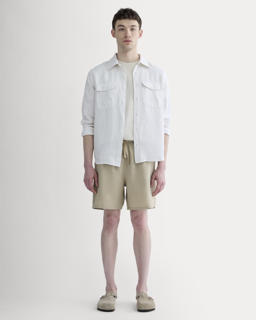 The Linen Easy Short | Trench Coat Khaki - Image 3