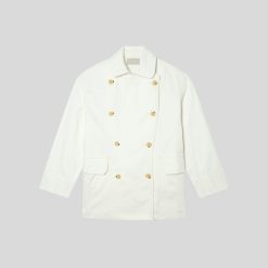 Alternative view of The Organic Cotton Herringbone Jacket | Bone