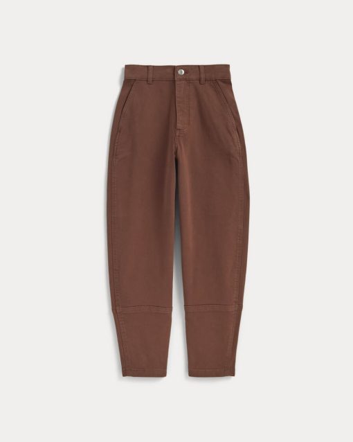 Alternative view of The Utility Barrel Pant | Rosewood | Tall
