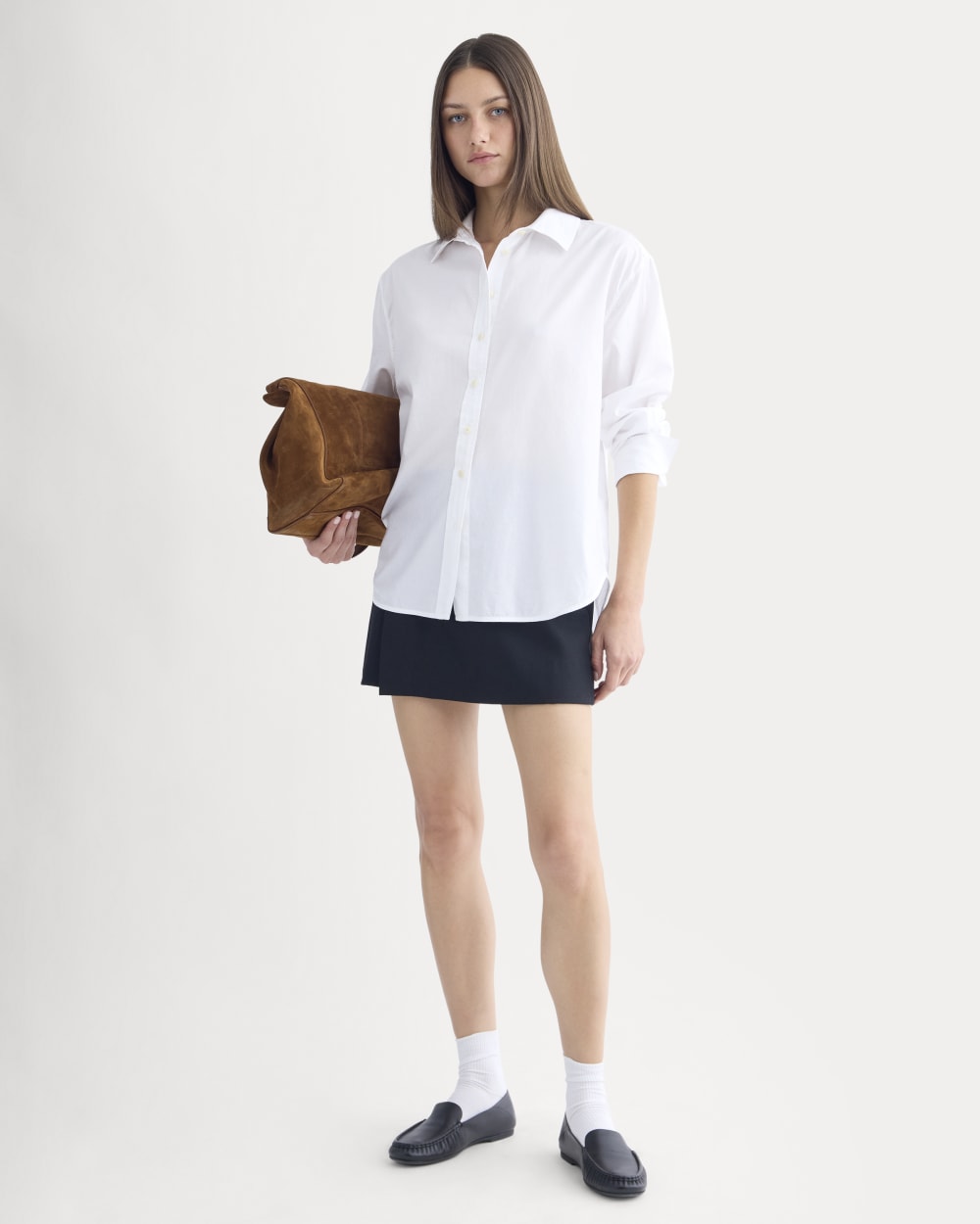 Everyday Shirt in Silky Cotton | White - Image 3
