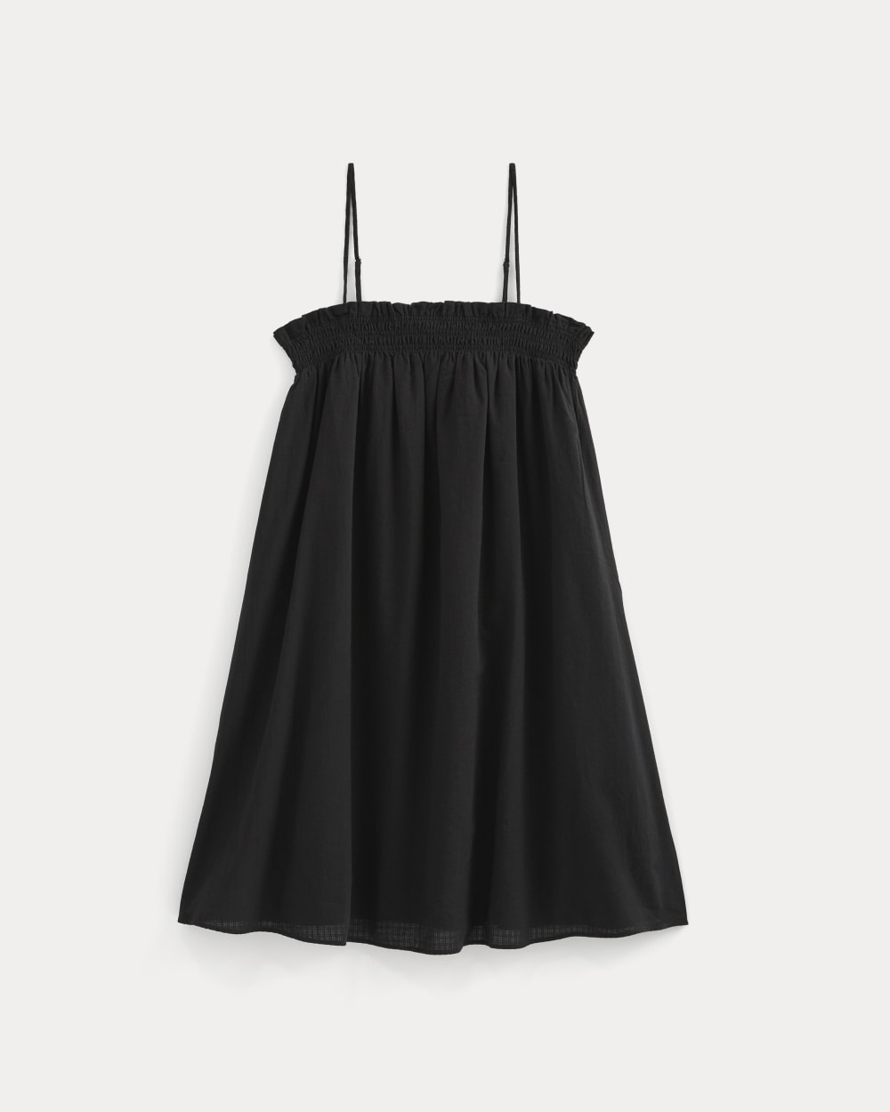 Gauze Smocked Dress | Black - Image 2