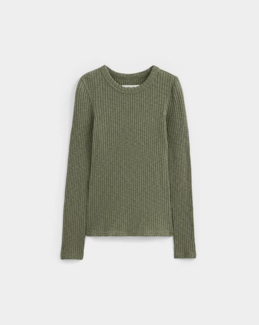 Alternative view of The Cozy Rib Long-Sleeve Tee | Kalamata