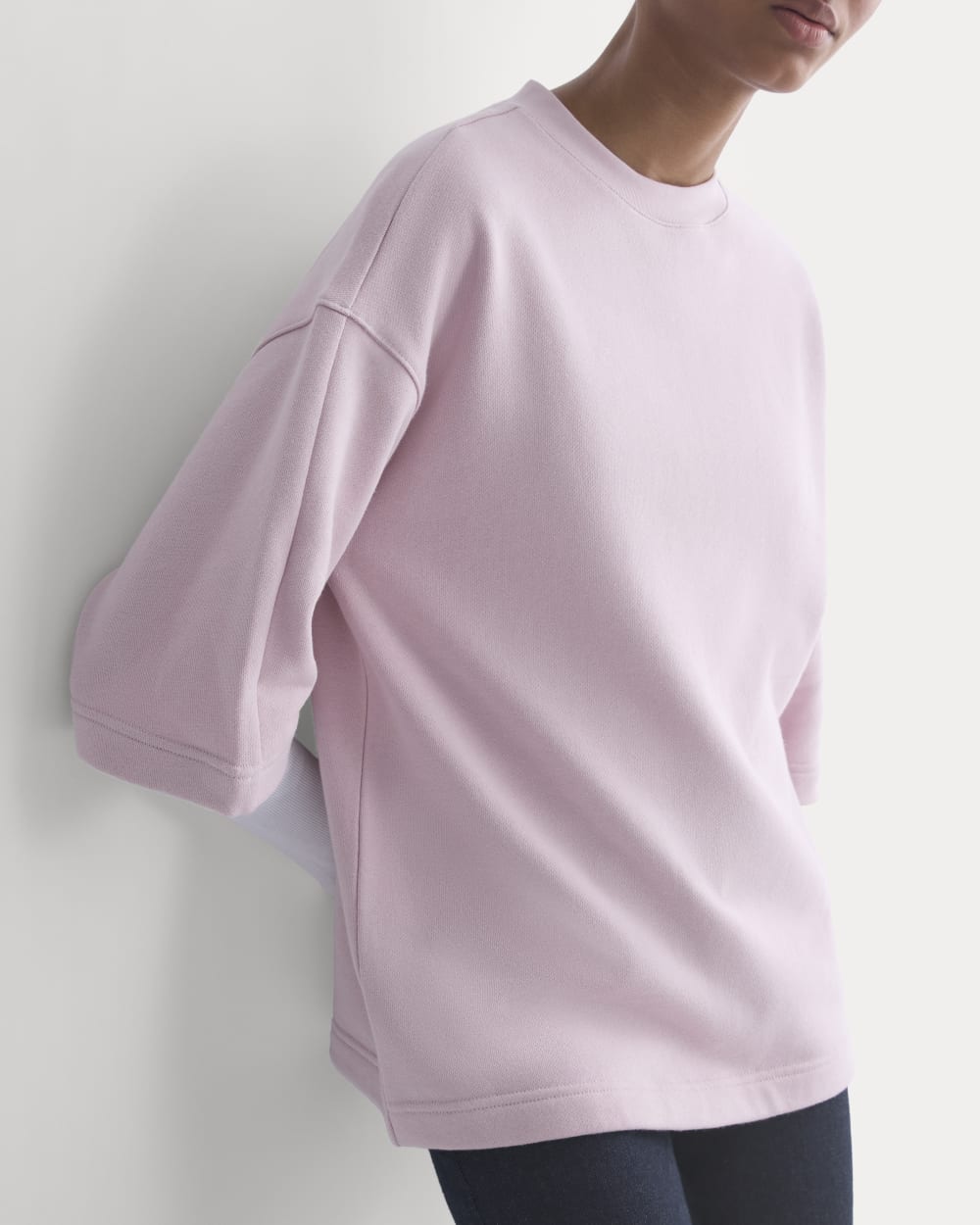 Lightweight Terry Oversized Tee | Burnished Lilac - Image 4