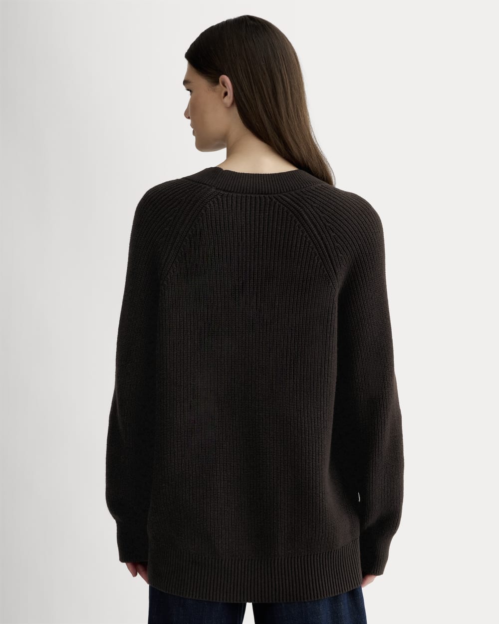The Long Cocoon Cardigan | Black - Image 5