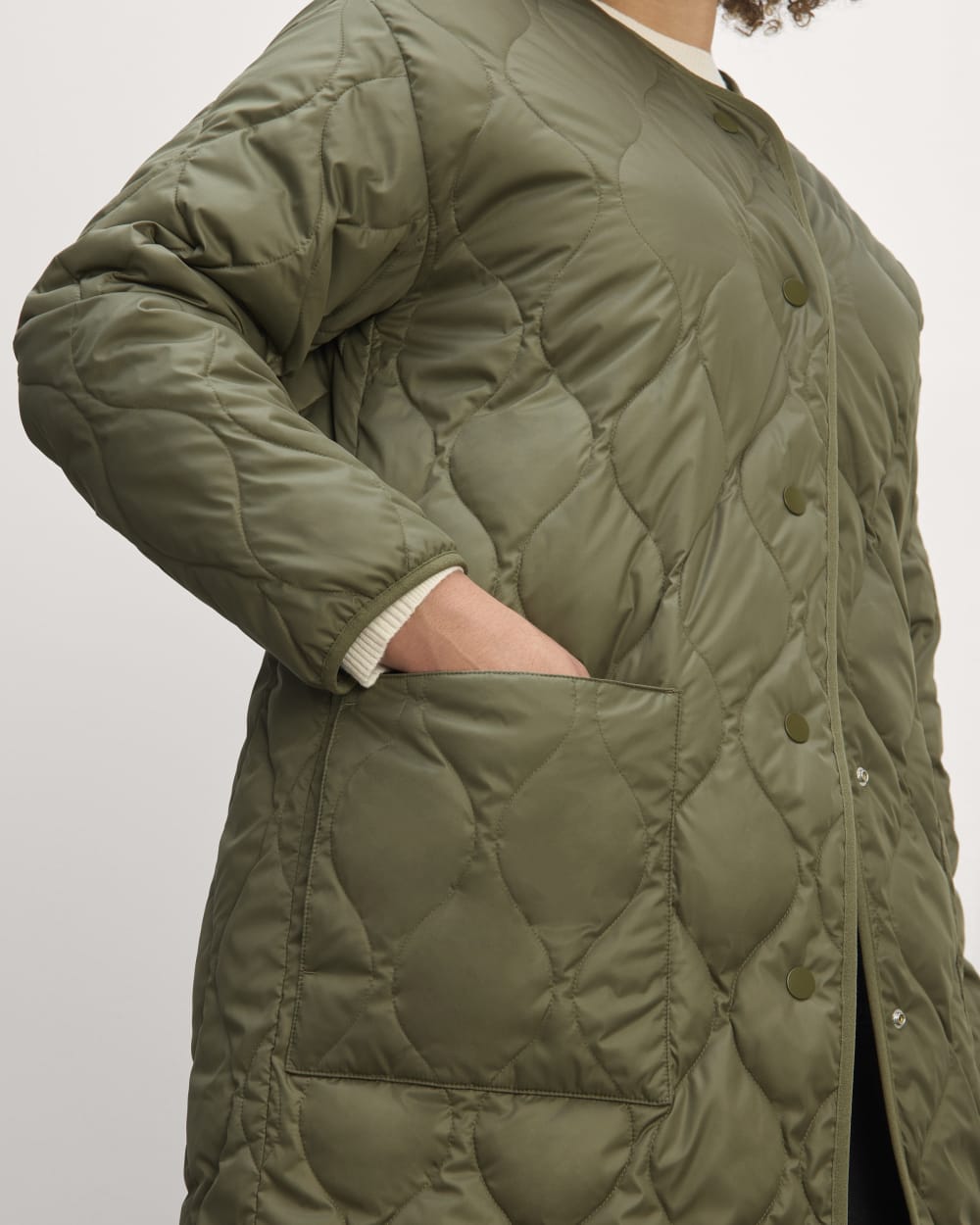 The Long Quilted Liner | Kalamata - Image 5