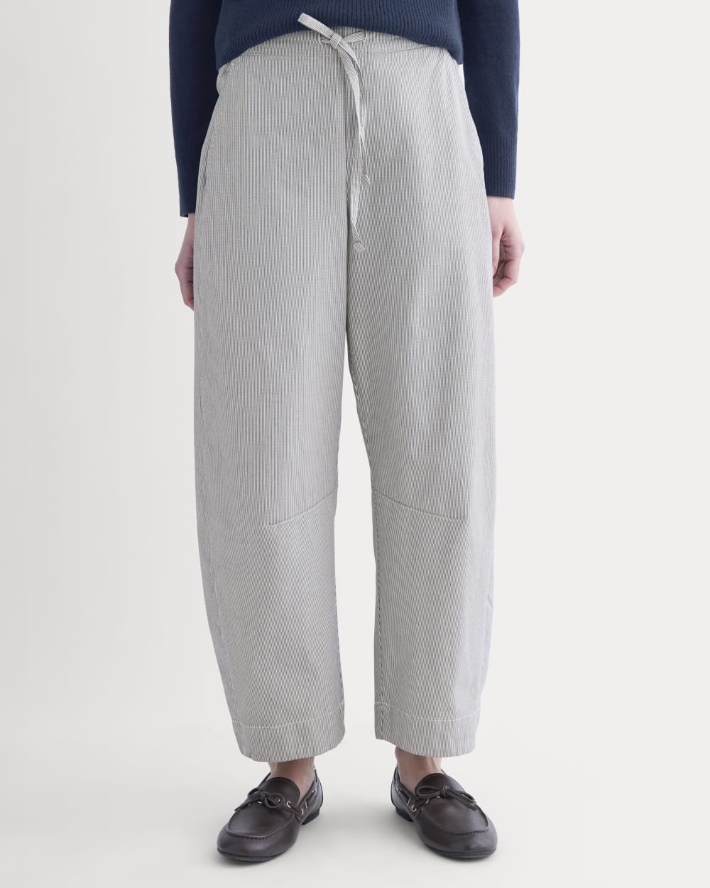 The Easy Barrel Pant | Canvas Tan / Navy - Image 4