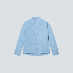 Alternative view of The ReChambray Boxy Shirt | Mid ReChambray