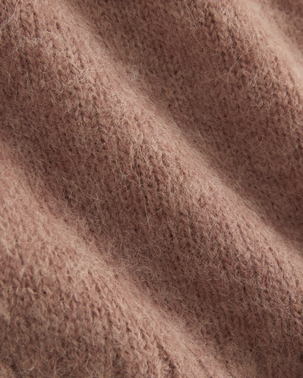 High V Cropped Cardigan in Alpaca | Heather Ash Rose - Image 7