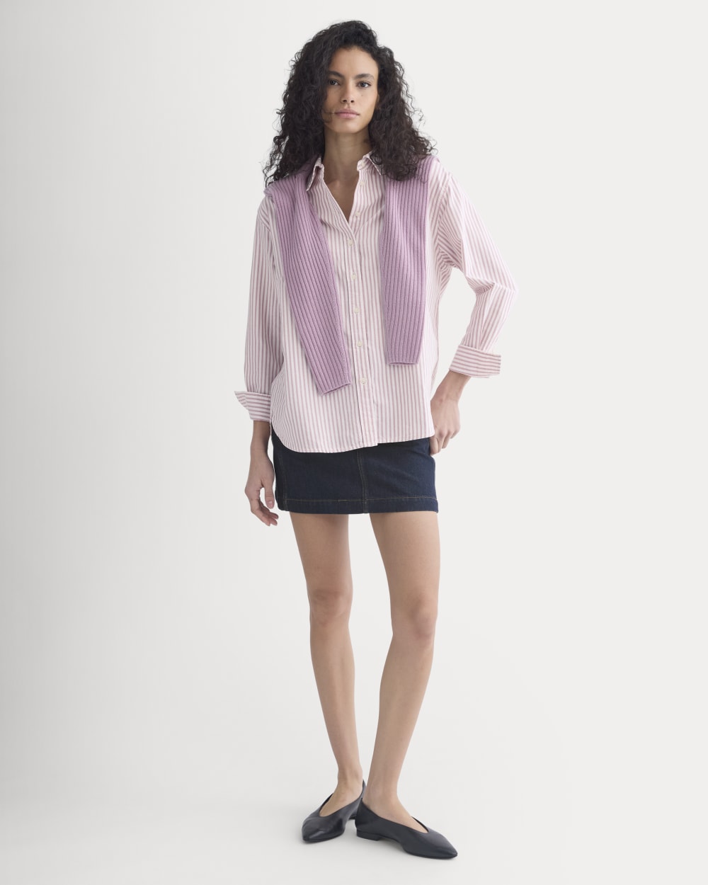 Everyday Oxford Shirt | Bone/Heather Rose - Image 4