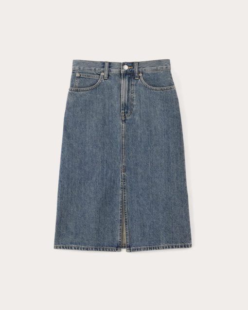 Alternative view of The Mid-Way Skirt | Mid Blue