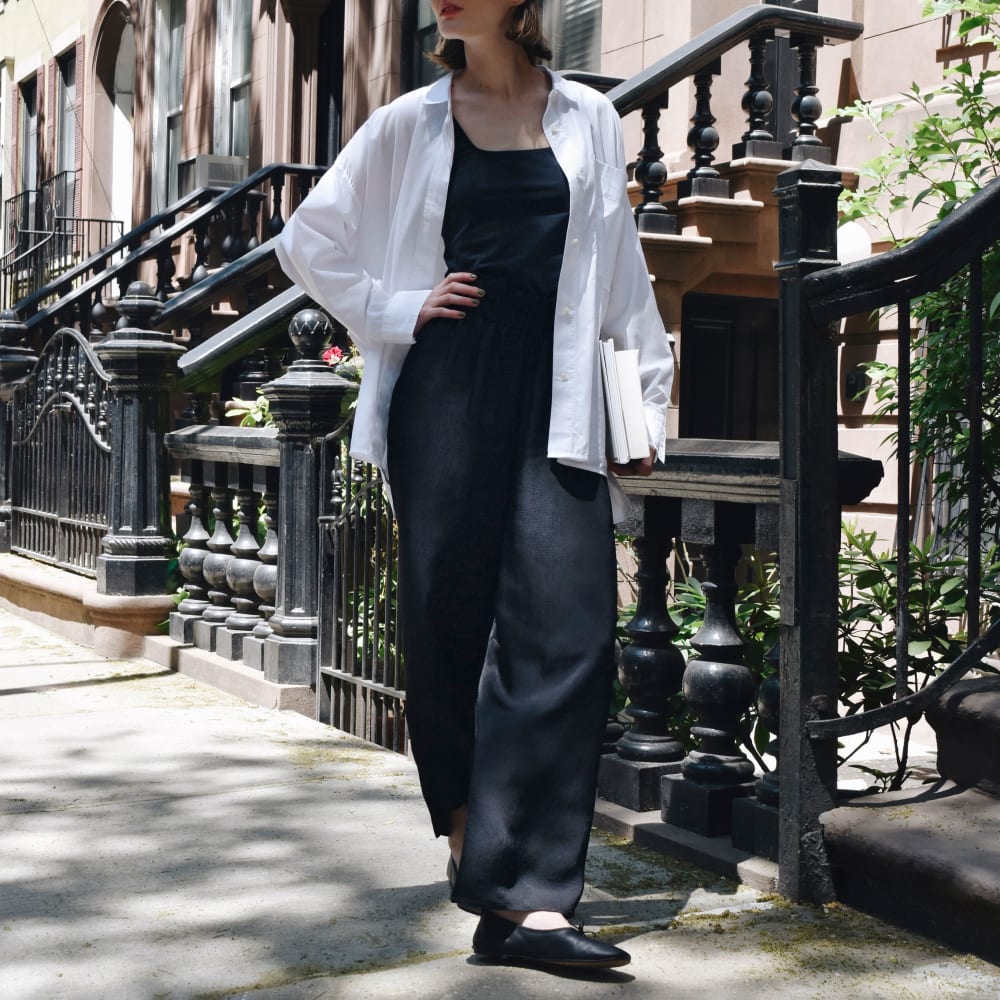 The Satin Pull-On Pant | Black - Image 7