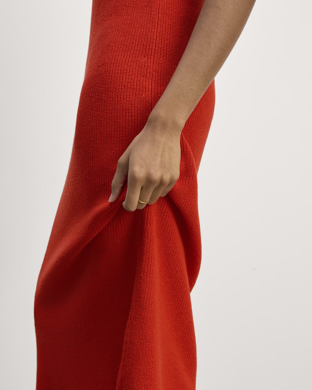 The Midi Dress in Everyday Cotton | Poppy Red - Image 5