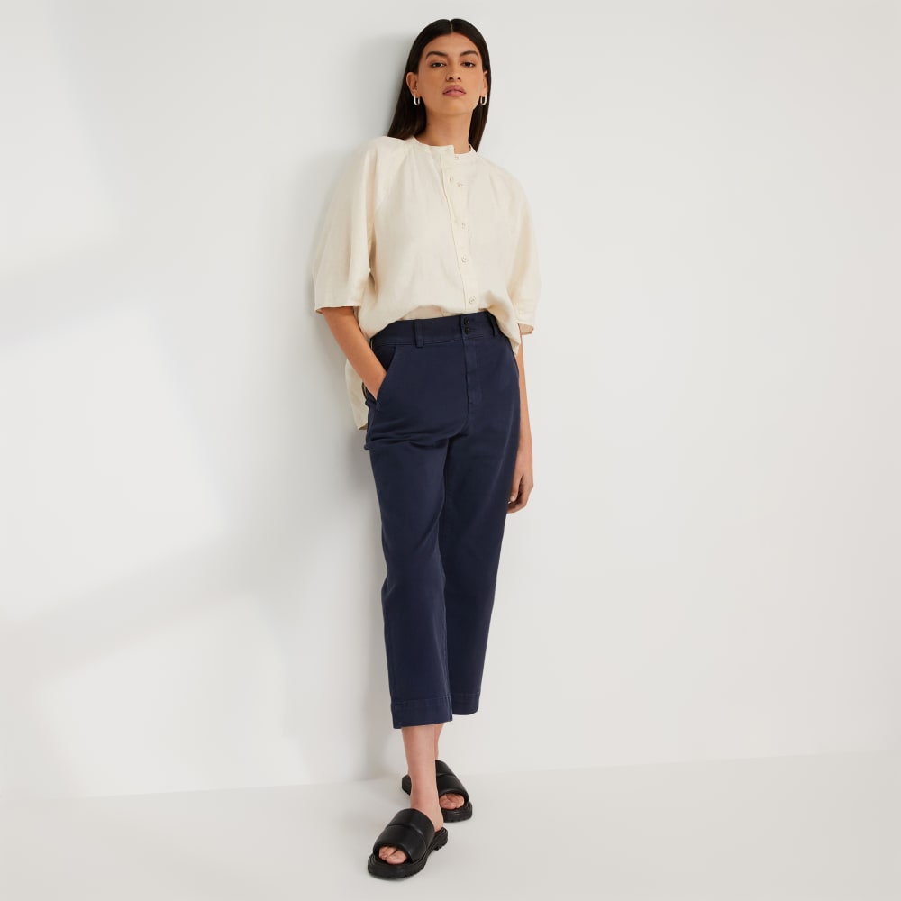 The Linen Puff Sleeve Shirt | Canvas - Image 6