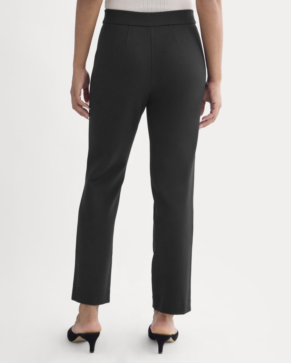 Slim Trouser in Ponte | Black - Image 5