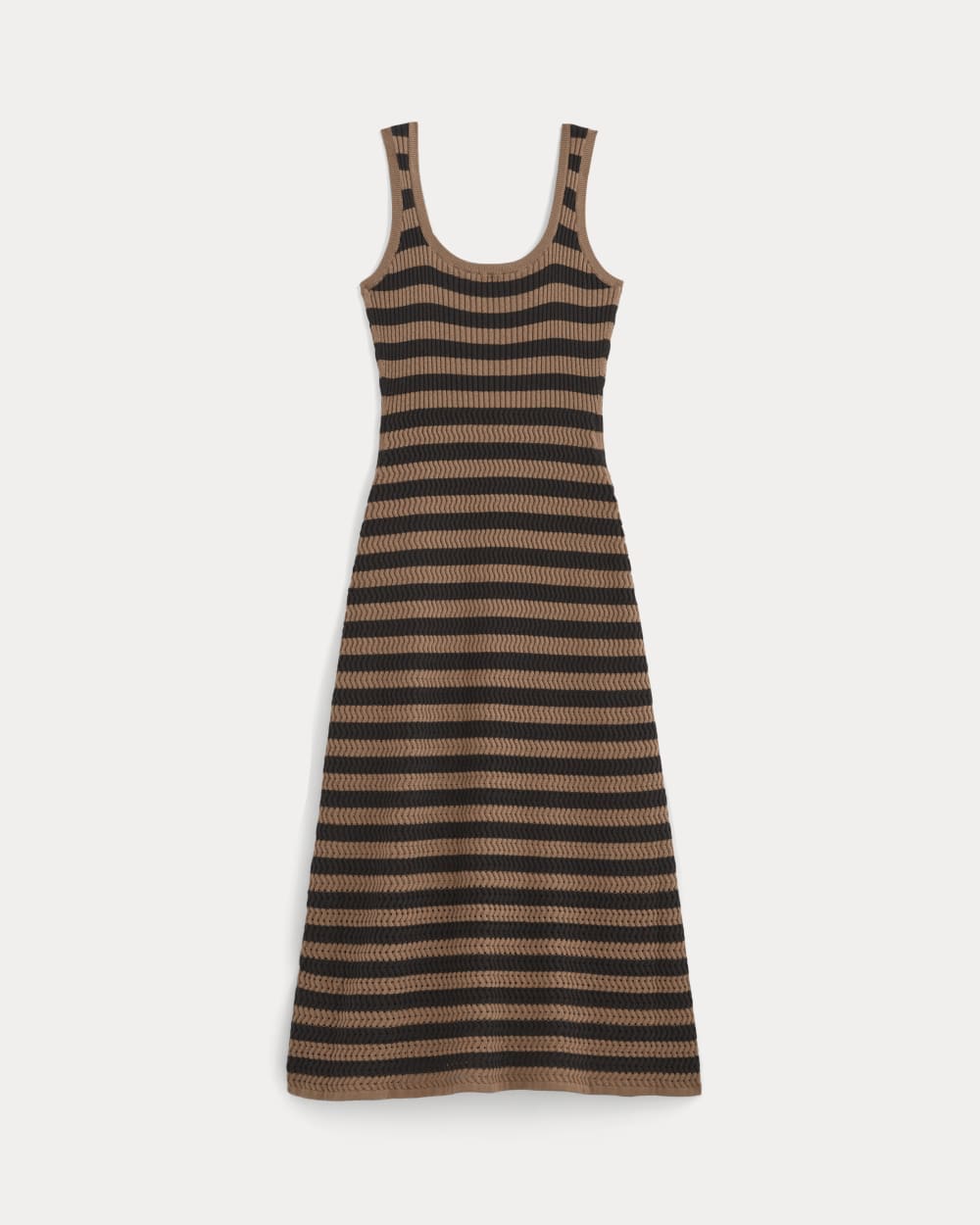 The Crochet Knit Tank Dress | Mocha / Black - Image 2