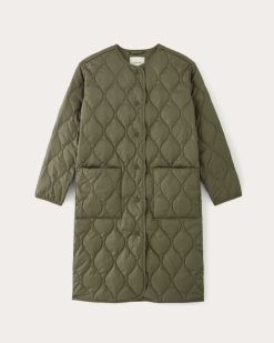 Alternative view of The Long Quilted Liner | Kalamata