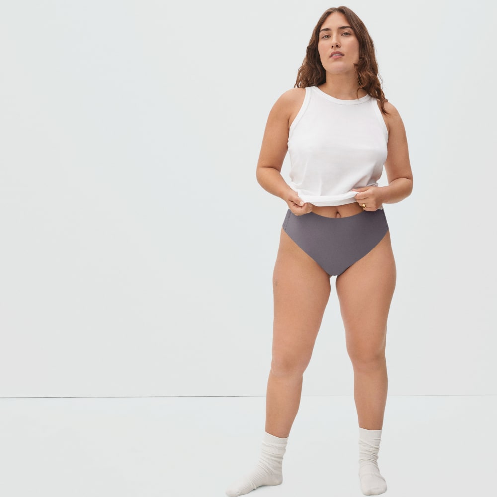 The Invisible High-Rise Thong | Plum Grey - Image 6