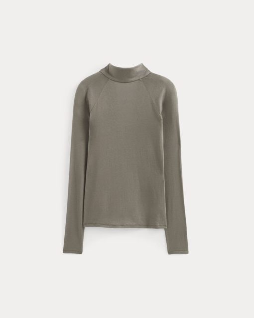 Alternative view of Tie-Neck Top in Butterluxe | Taupe