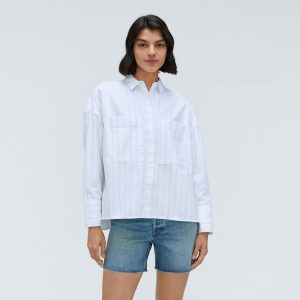 Alternative view of The Boxy Oxford | Mint / White