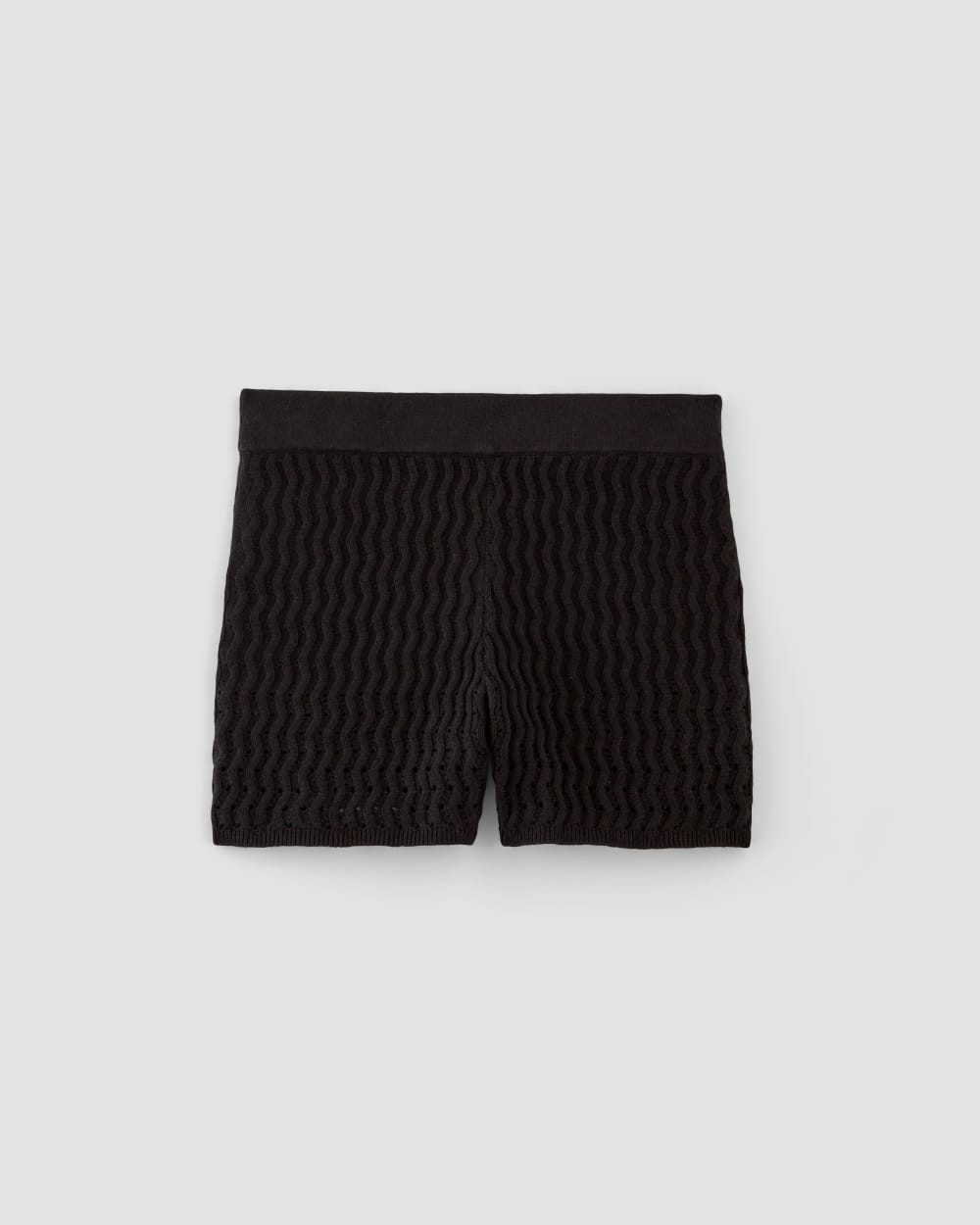 The Crochet Knit Short | Black - Image 2