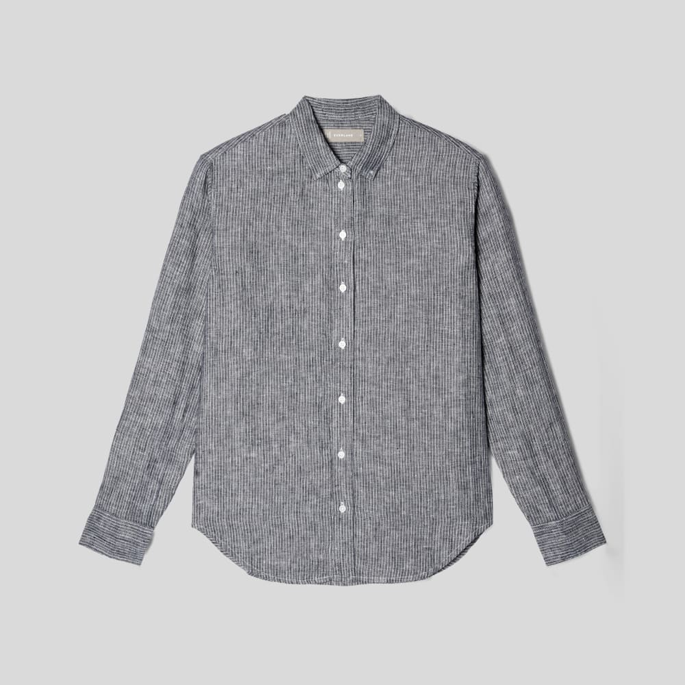 The Must-Have Shirt in Linen | Canvas Tan / Navy - Image 2