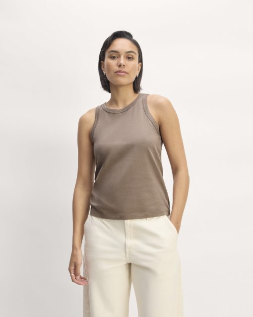 Alternative view of The Tank in Essential Cotton | Clay