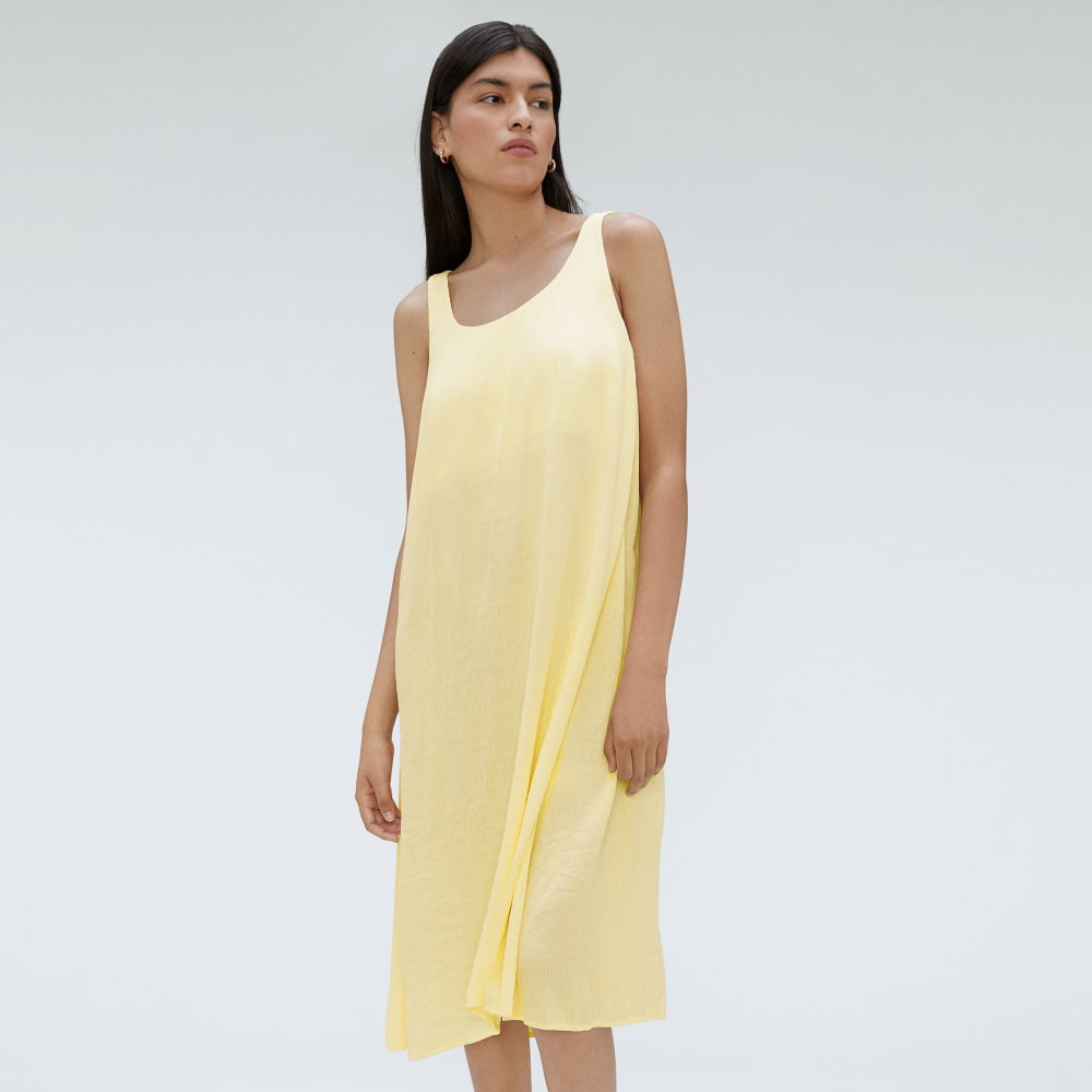 The Naia™ Ripple Tank Dress | Pastel Yellow - Image 5