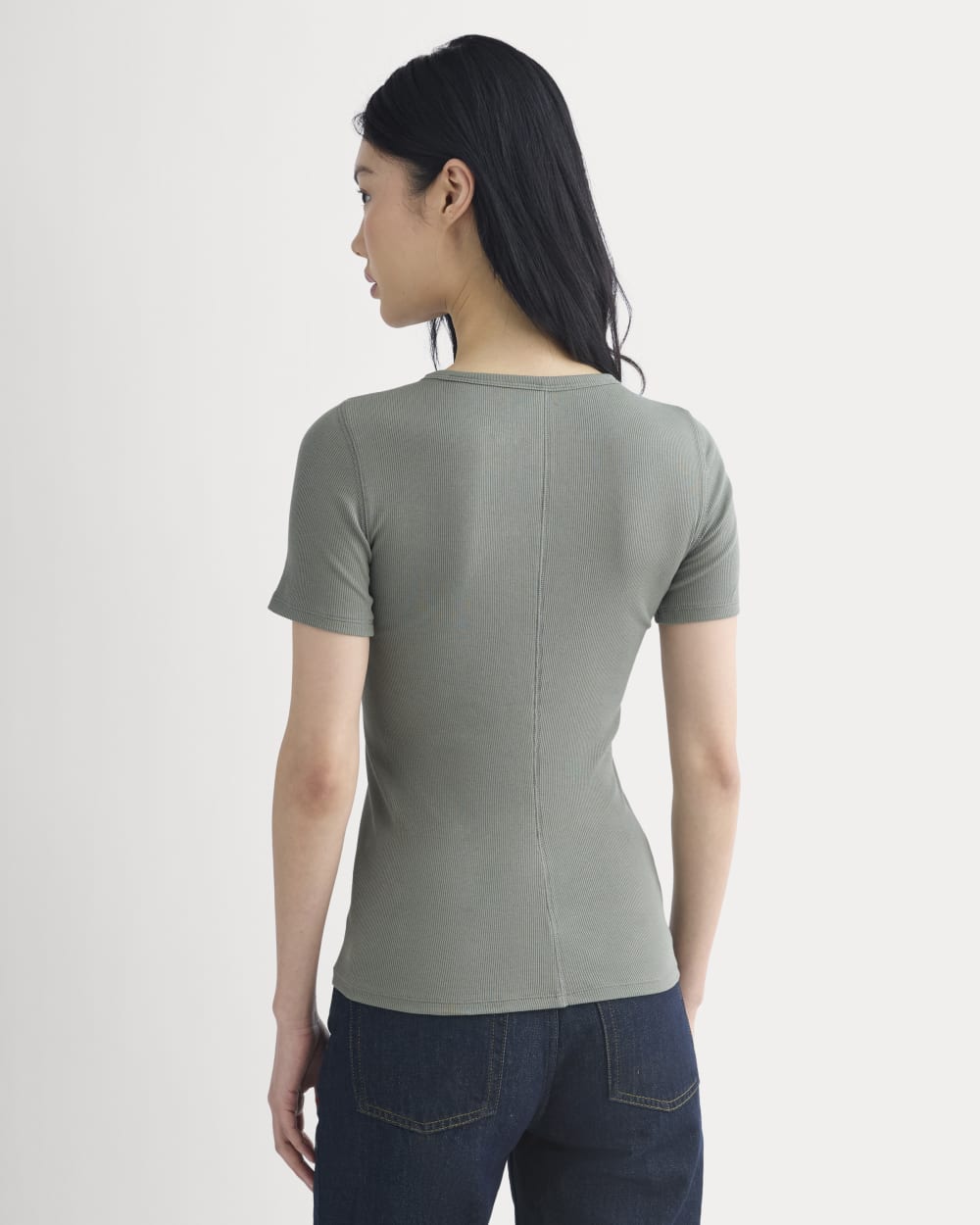 The Luxe Rib Crew | Agave Green - Image 5
