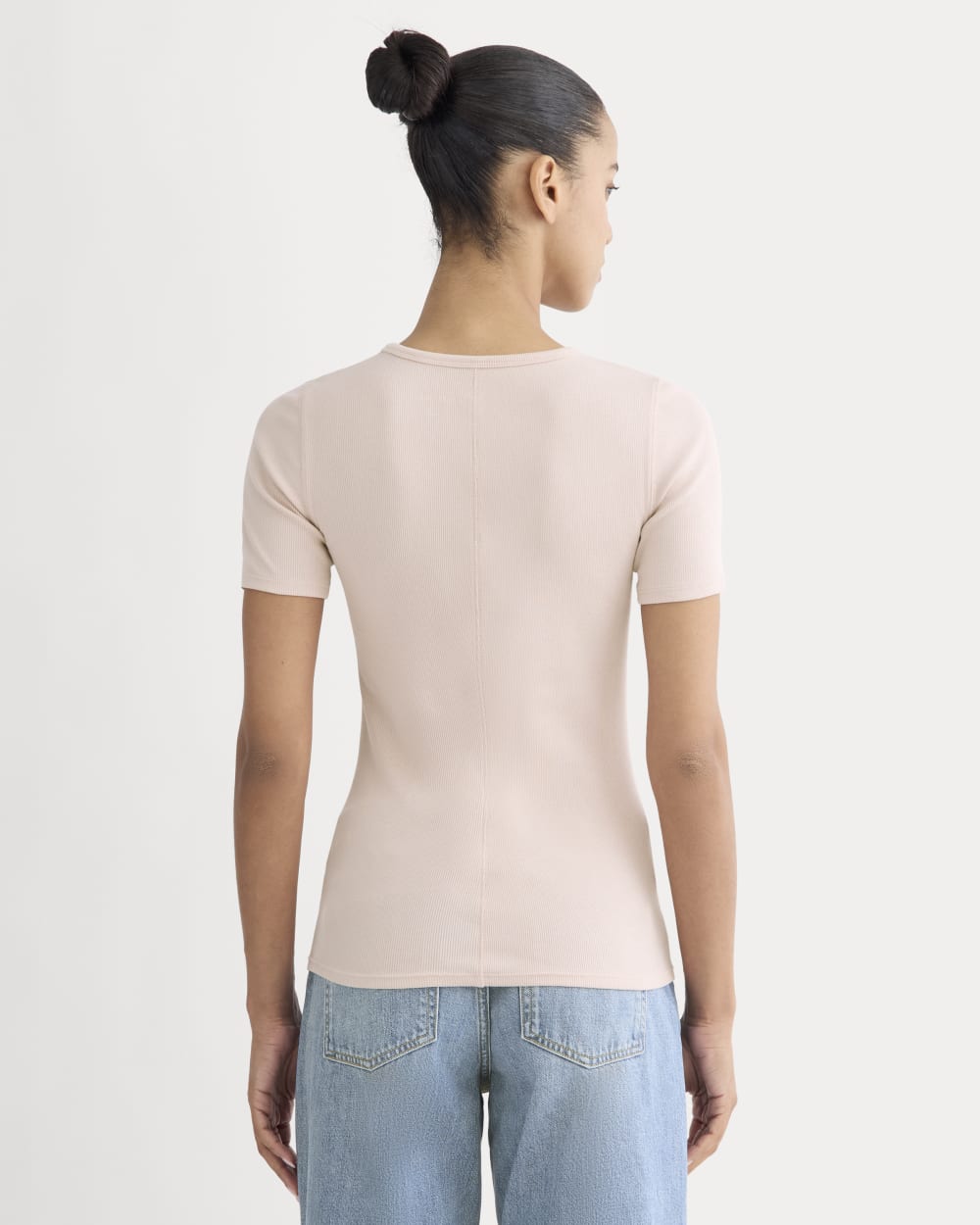 The Luxe Rib Crew | Soft Rose - Image 4