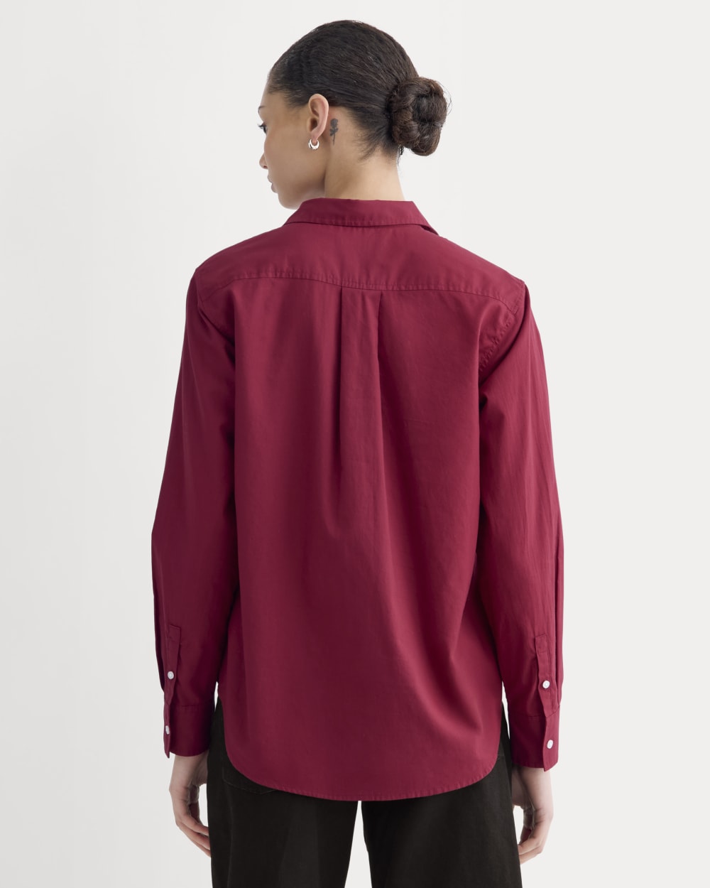 The Must-Have Shirt in Silky Cotton | Merlot - Image 5