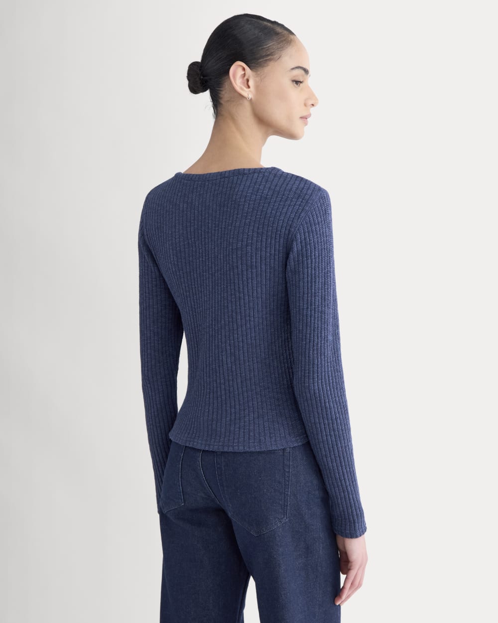 The Cozy Rib Cardigan | Mood Indigo - Image 5