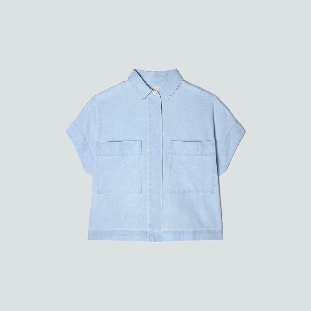 The Short-Sleeve Box Shirt | Icy Blue - Image 2