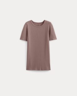 Alternative view of The Luxe Rib Crew | Rose Dusk