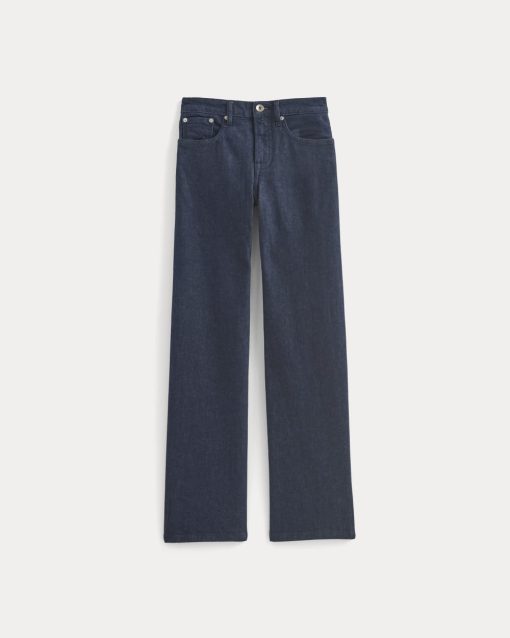 Alternative view of The Column Jean | Pure Blue | 33 Inseam