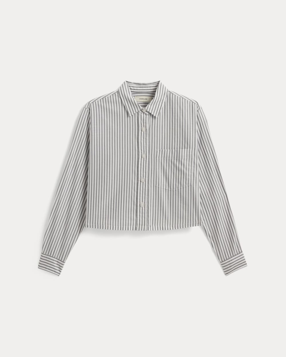 The Way-Short Shirt in Silky Cotton | Periscope / Bone - Image 2