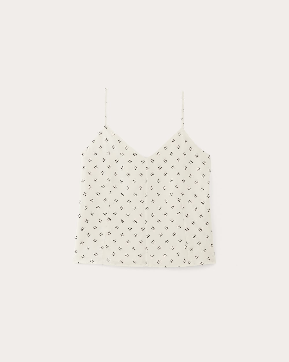 The Cami in Butterlite | Bone / Black Square Dot - Image 2