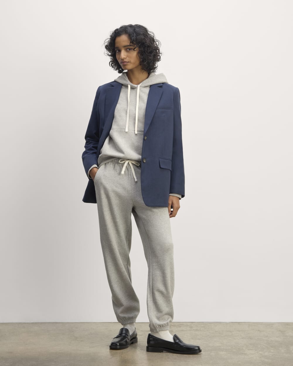 The Off-Duty Terry Hoodie | Heathered Grey - Image 3