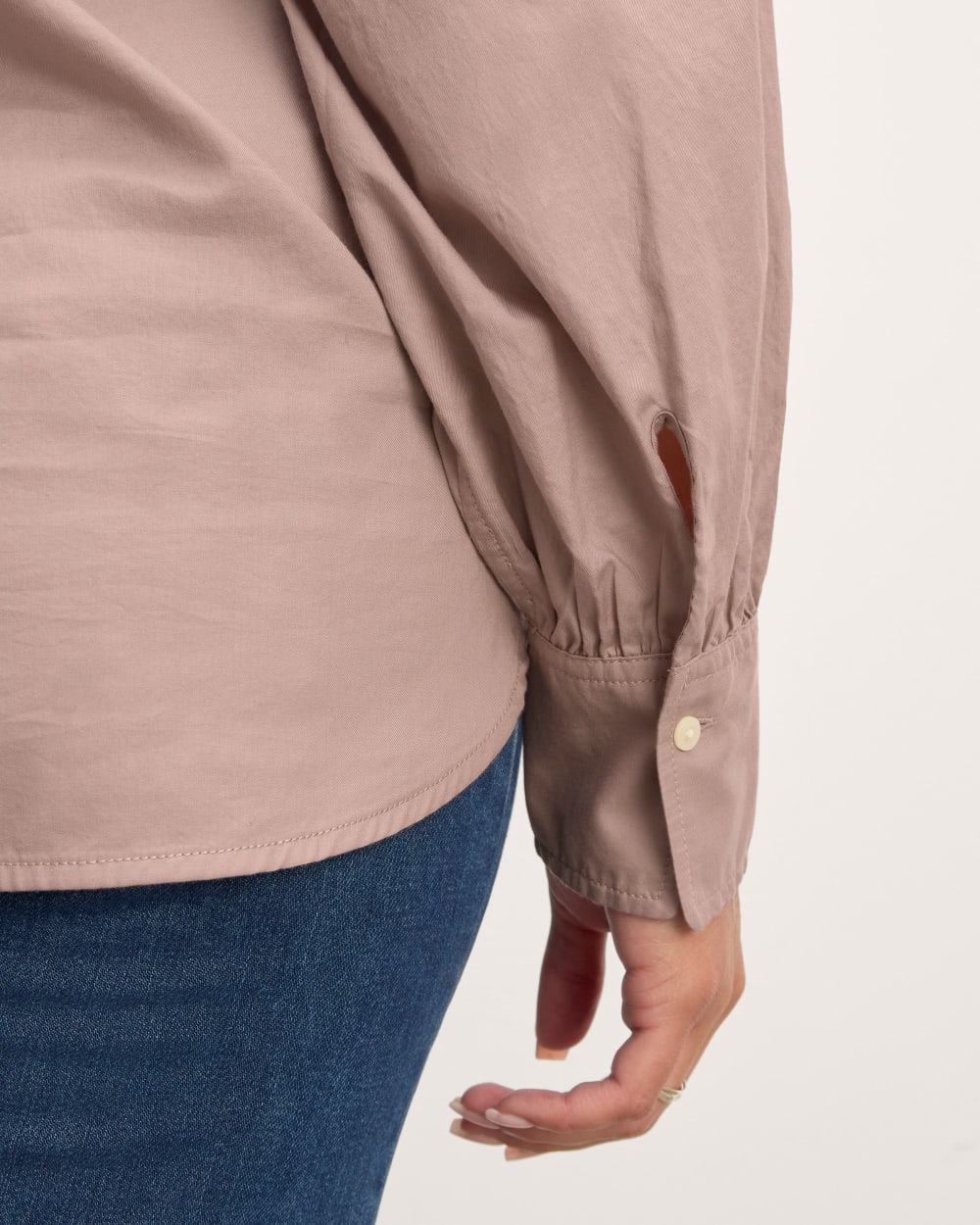 The Henley Shirt in Silky Cotton | Dusty Rose - Image 5