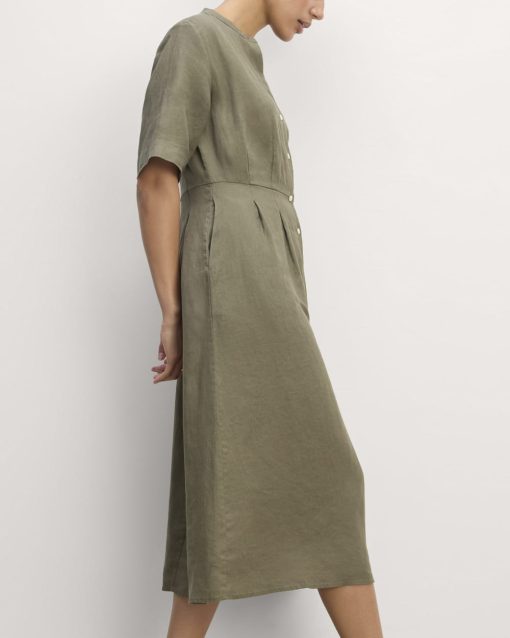 Alternative view of The Frolic Dress in Linen | Kalamata